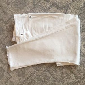 Loft Frayed Hem Jeans